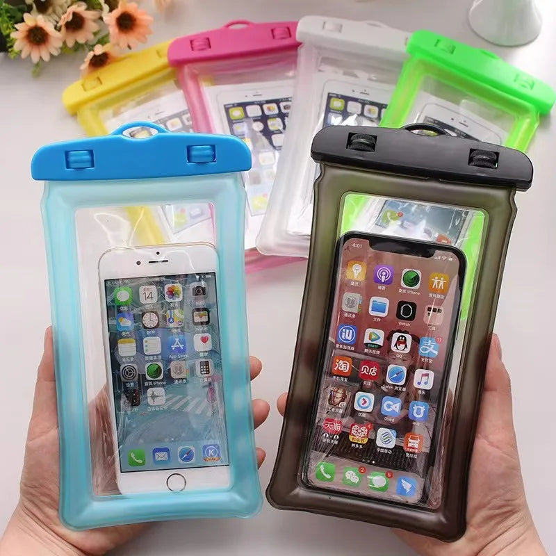 Airbag Waterproof Swim Bag Phone Case For iPhone 11 12 13 14 15 16 Pro Max Samsung S25 S24 Xiaomi Huawei Water Proof Bag Cover