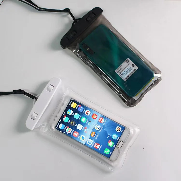 Airbag Waterproof Swim Bag Phone Case For iPhone 11 12 13 14 15 16 Pro Max Samsung S25 S24 Xiaomi Huawei Water Proof Bag Cover