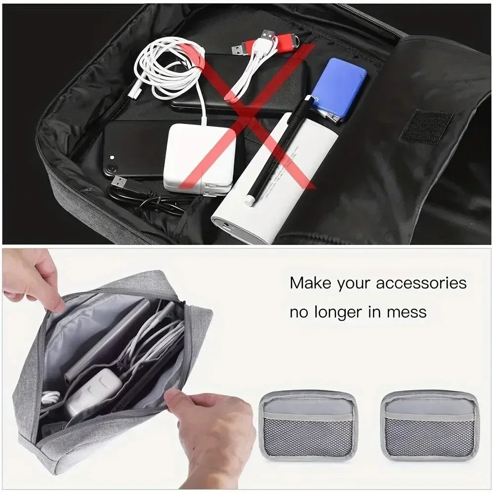 1PCS Storage Bag Cable Cord Organizer Travel Bag Small Electronics SD Card Power Bank Storage Bag