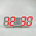 Night Digital Clock Wall Decor Mode Led Home and Decoration Clocks Hanging Watches Bedroom Room Large Interior 3D Light Garden