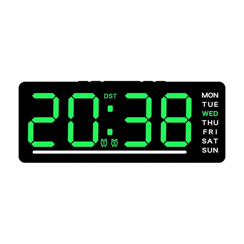 Minimalist  Clock Home Decor Smart Mute LED Electronic Wall Clock Modern Desk Clock For Room Night Alarm