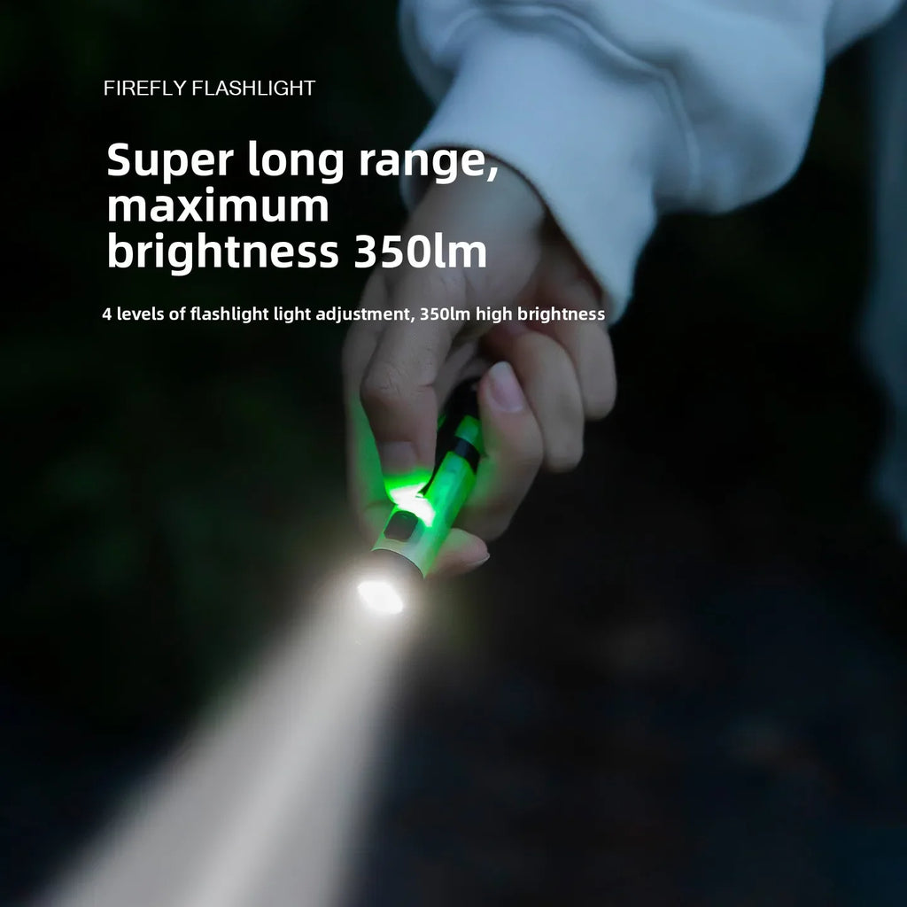 MOUNTAINHIKER Pocket Mini Flashlight Long Life Cap Clip Key Clip Light Rechargeable Magnetic Hook LED 5050 Small Lighting