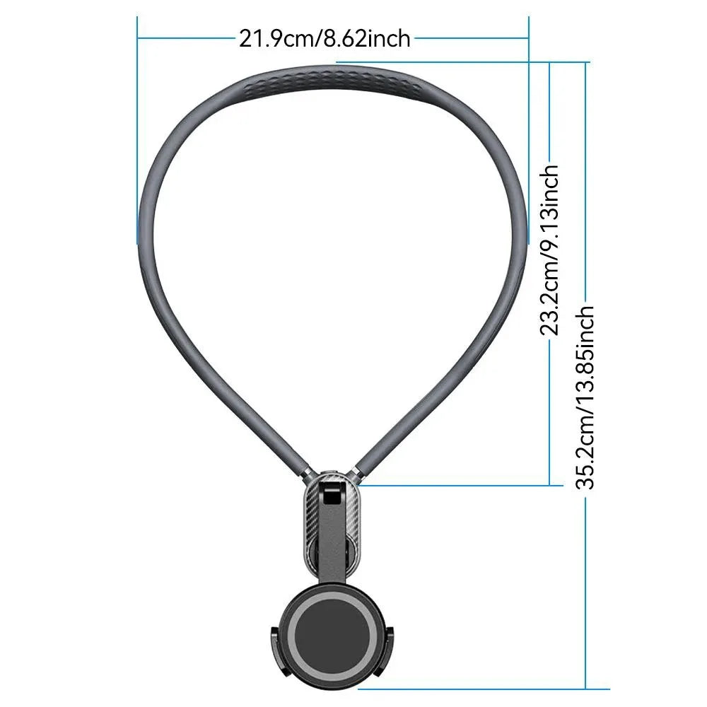 Strong Magnetic Neck Mount Silicone Quick Release Holder For iPhone 16 17 15 14 13 Pro Max Sumsung Xiaomi Video Recording Stand
