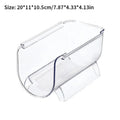 Clear Refrigerator Wine and Water Bottle Holder,  Stackable Plastic Wine Rack Storage Organizer for Fridge, Cabinet, Pantry