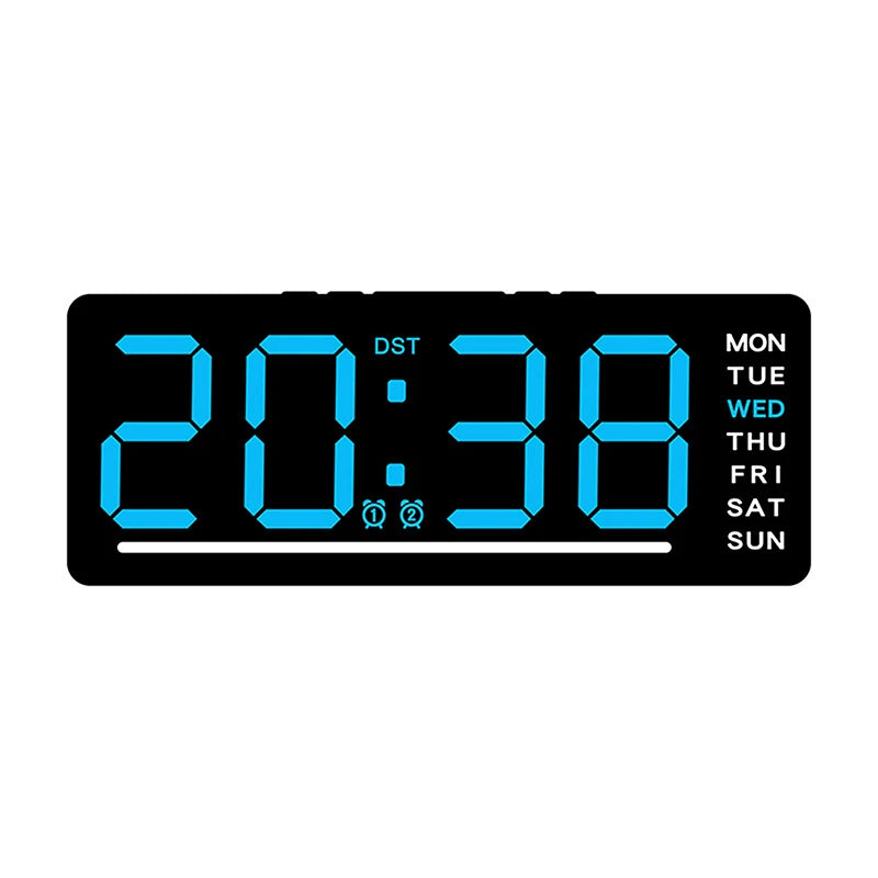 Minimalist  Clock Home Decor Smart Mute LED Electronic Wall Clock Modern Desk Clock For Room Night Alarm