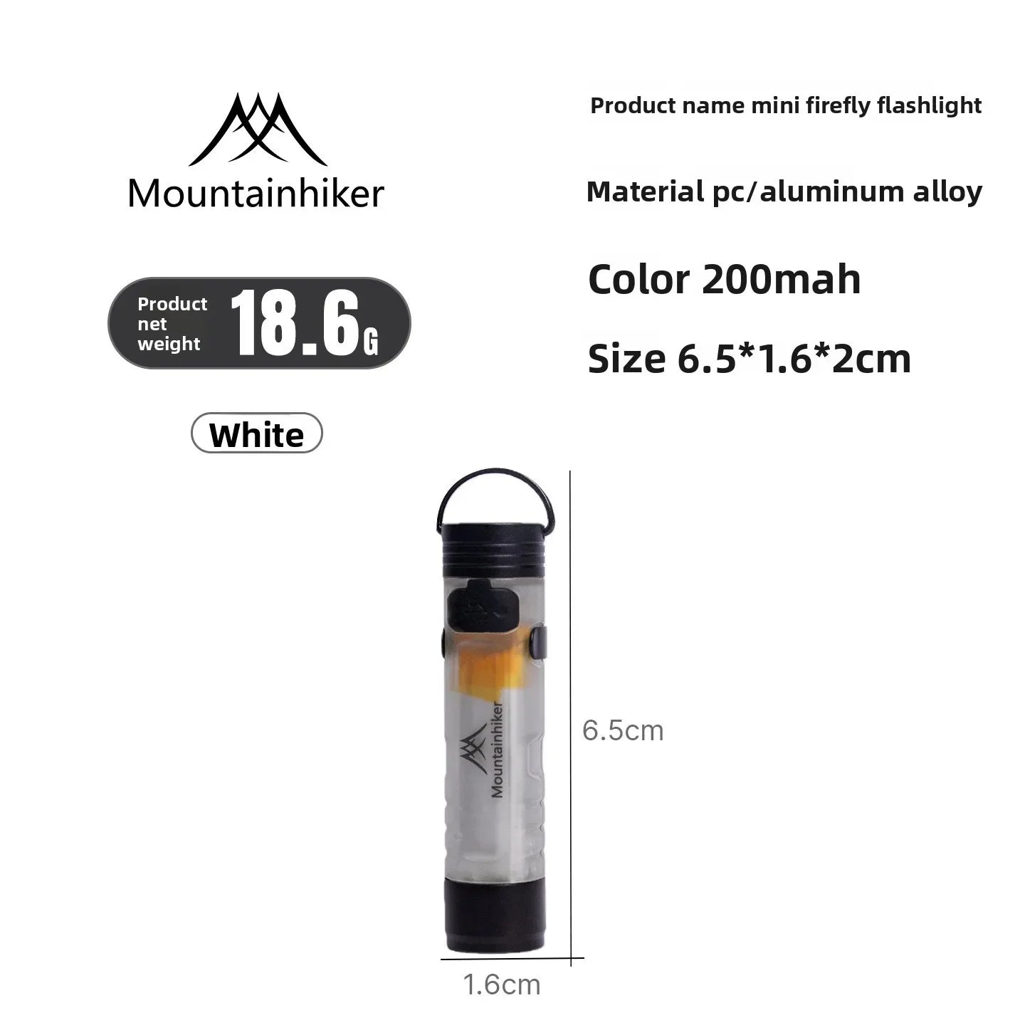 MOUNTAINHIKER Pocket Mini Flashlight Long Life Cap Clip Key Clip Light Rechargeable Magnetic Hook LED 5050 Small Lighting