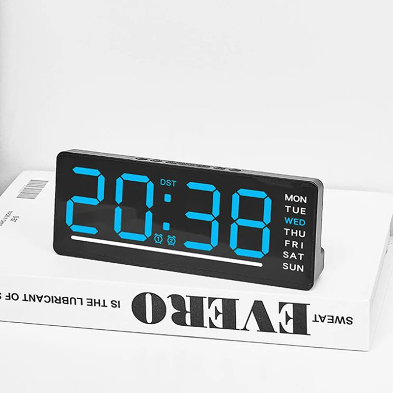 Minimalist  Clock Home Decor Smart Mute LED Electronic Wall Clock Modern Desk Clock For Room Night Alarm