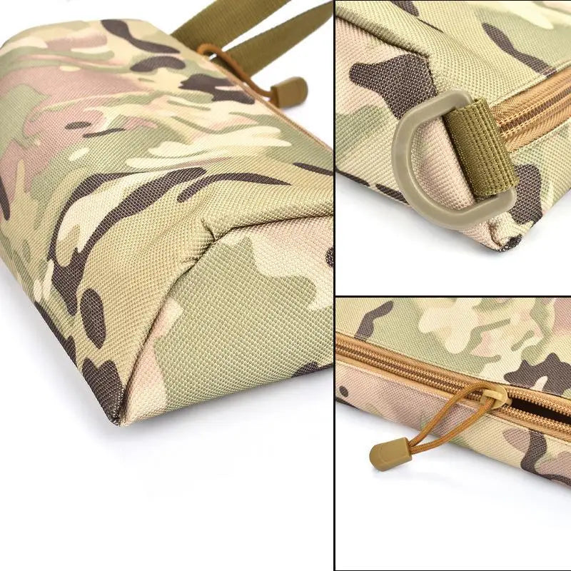 N4 Compact Camouflage One Hand Grab Bag for Outdoor Travel EDC Wallet Organizer Small Handheld Pack for Fitness and Misc Gear