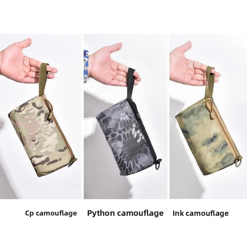 N4 Compact Camouflage One Hand Grab Bag for Outdoor Travel EDC Wallet Organizer Small Handheld Pack for Fitness and Misc Gear