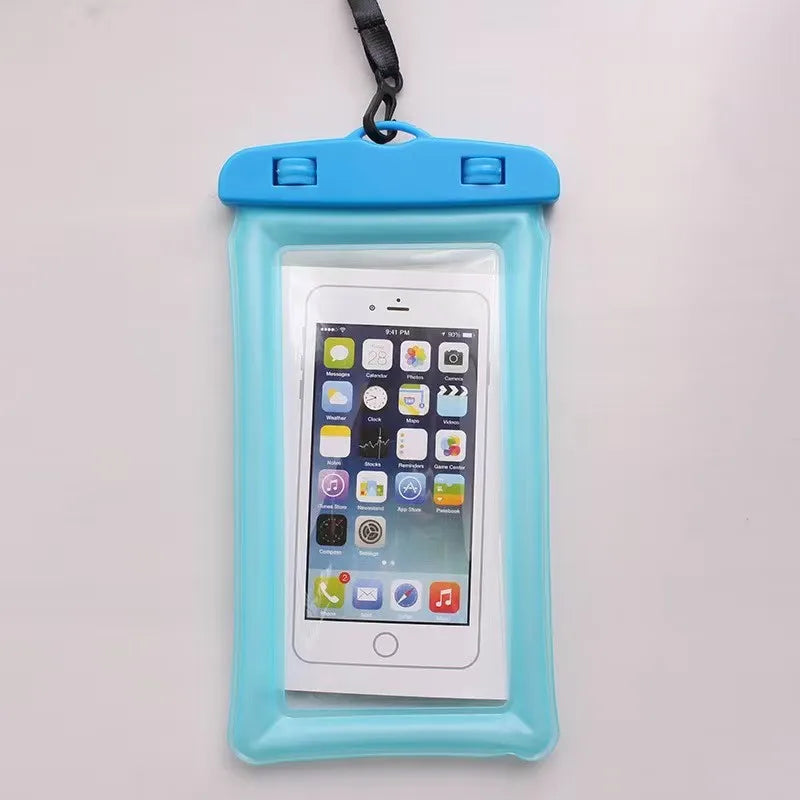 Airbag Waterproof Swim Bag Phone Case For iPhone 11 12 13 14 15 16 Pro Max Samsung S25 S24 Xiaomi Huawei Water Proof Bag Cover