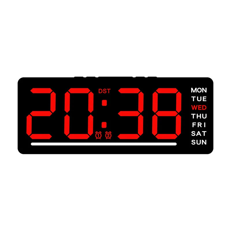 Minimalist  Clock Home Decor Smart Mute LED Electronic Wall Clock Modern Desk Clock For Room Night Alarm