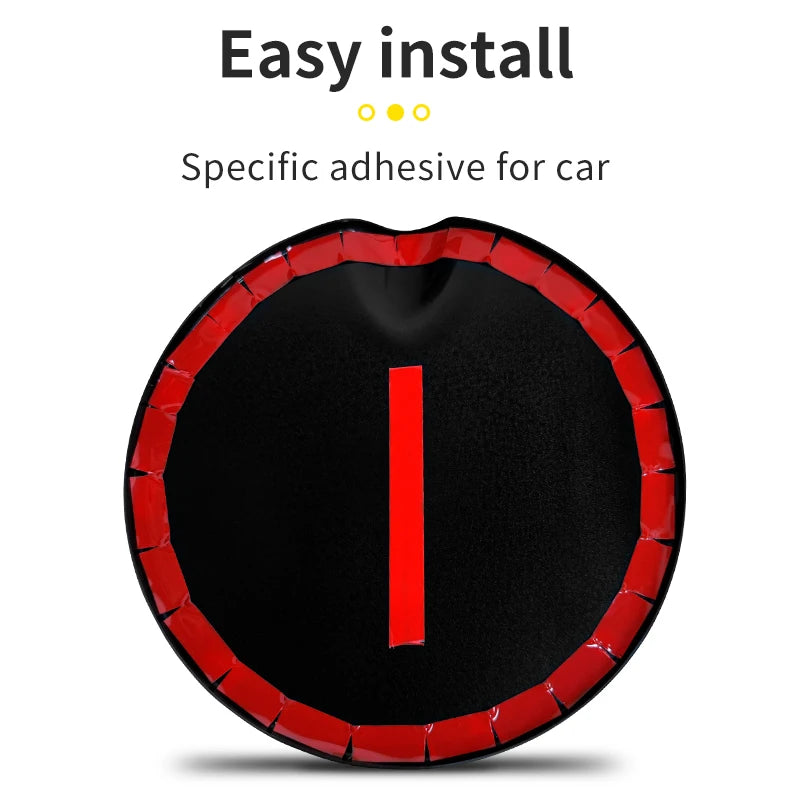 For Smart 451 Fortwo Car Fuel Filler Tank Cover Decoration Sticker Carbon Fiber Black Gas Tank Cap Exterior Parts Car Accessory