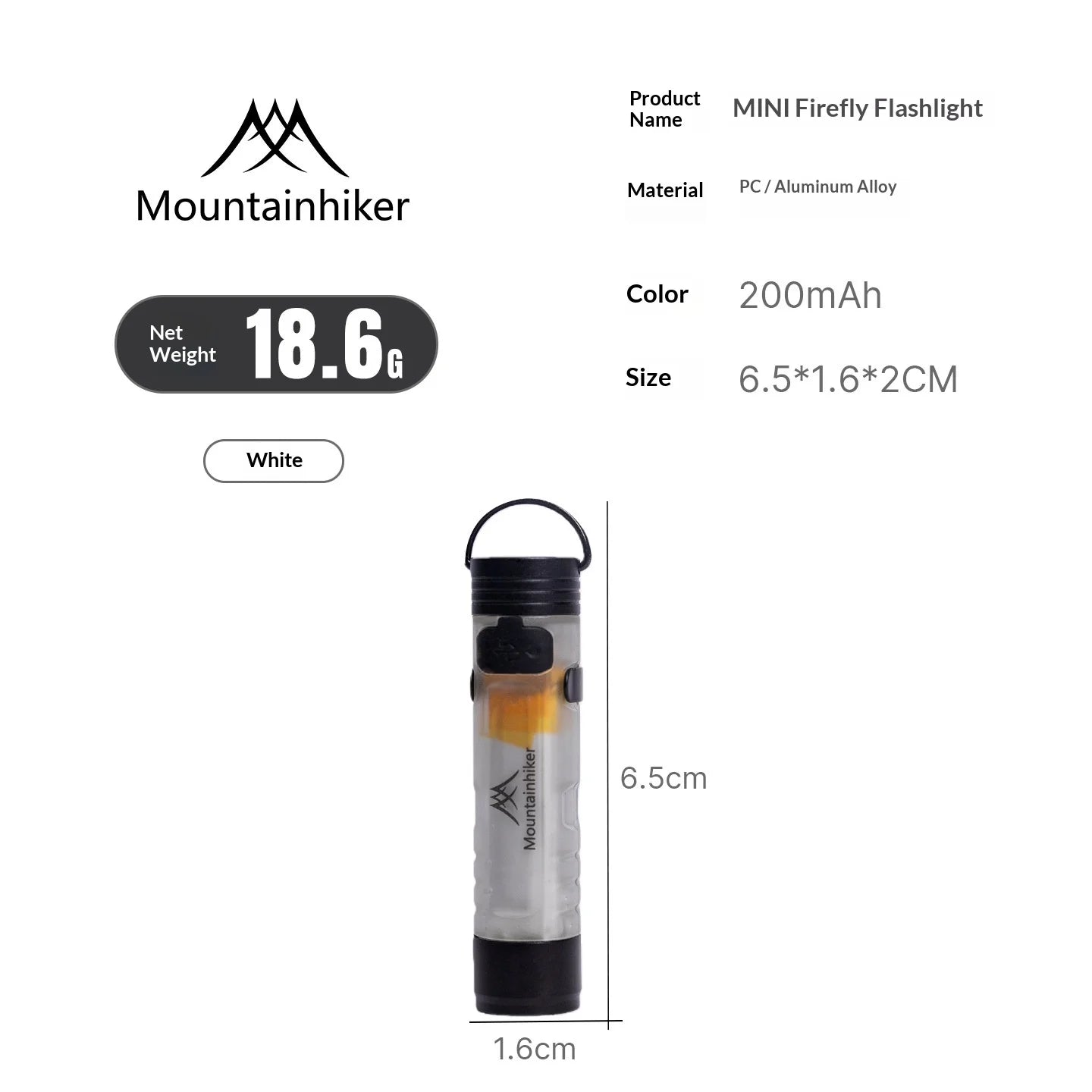 MOUNTAINHIKER Pocket Mini Flashlight Long Life Cap Clip Key Clip Light Rechargeable Magnetic Hook LED 5050 Small Lighting