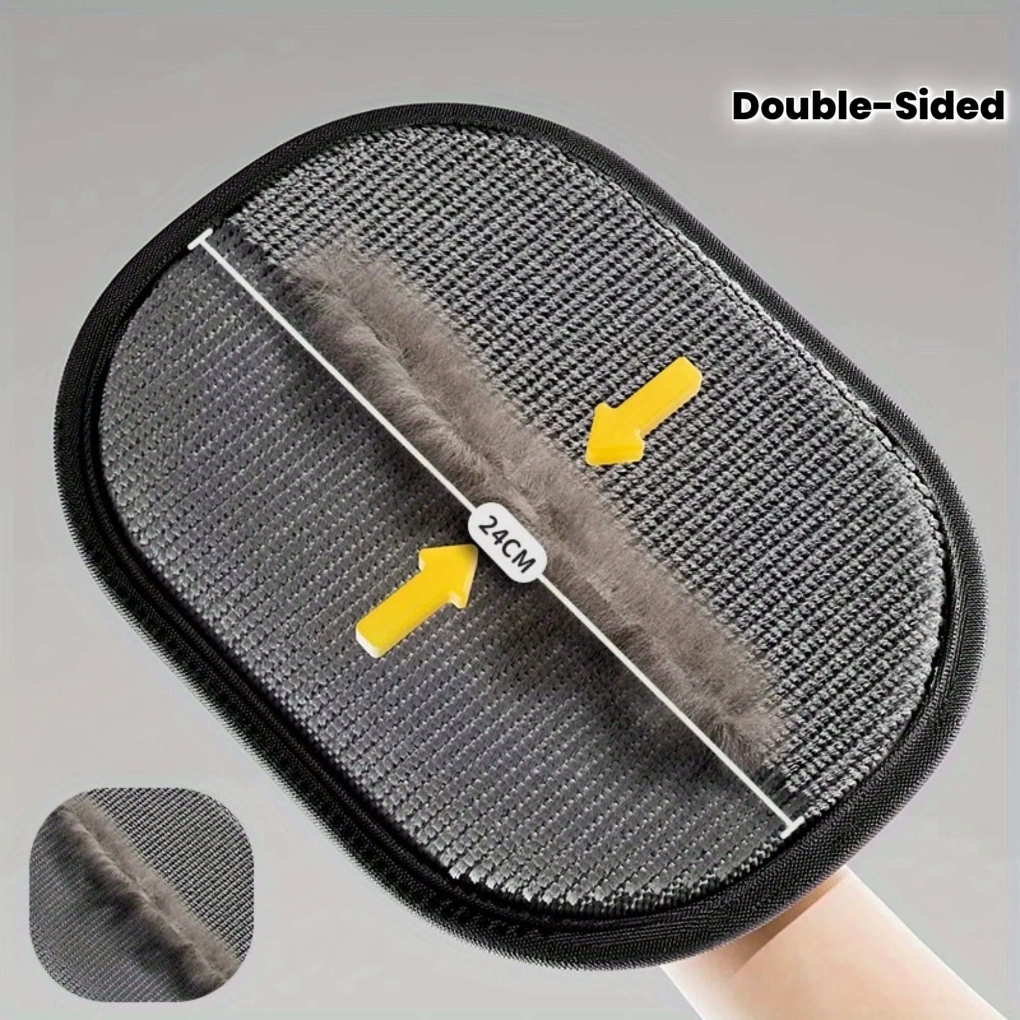 Pet Hair Removal Gloves - Double-Sided Grooming & Brushing Gloves for Cats & Dogs, Easy Clean Hair Brush