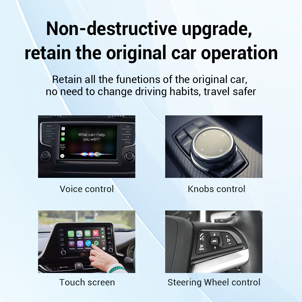 Mini Wireless Android Auto CarPlay Adapter Smart Systems of The Wired Car Accessories For iPhone Google Samsung Android 11.0