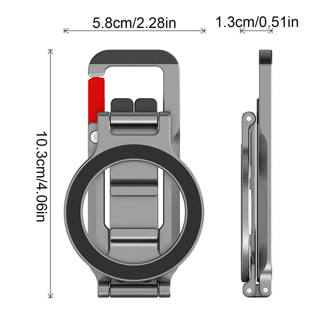 Tripod For Phone Foldable Magnetic Mount Phone Stand For Selfie Video Recording Content Creation Filming Gym Travel Vlog