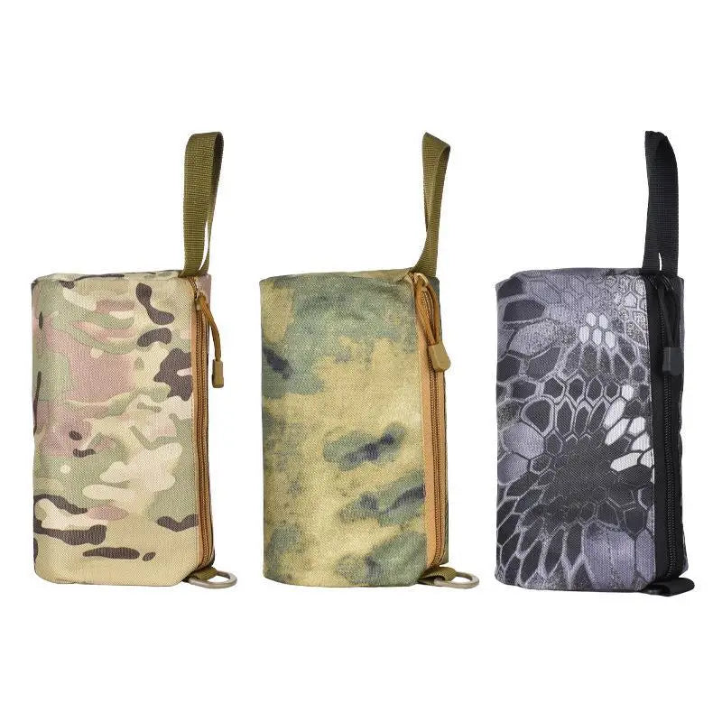 N4 Compact Camouflage One Hand Grab Bag for Outdoor Travel EDC Wallet Organizer Small Handheld Pack for Fitness and Misc Gear