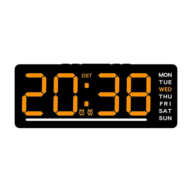 Minimalist  Clock Home Decor Smart Mute LED Electronic Wall Clock Modern Desk Clock For Room Night Alarm