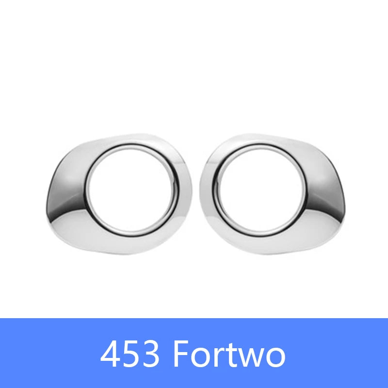 1pair Front Grille Front Fog Lamp Decorative Cover For Mercedes Smart Fortwo 453 ,Car Exterior parts Refit Accessories