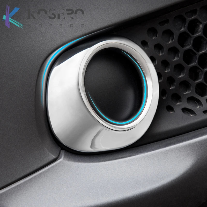 1pair Front Grille Front Fog Lamp Decorative Cover For Mercedes Smart Fortwo 453 ,Car Exterior parts Refit Accessories