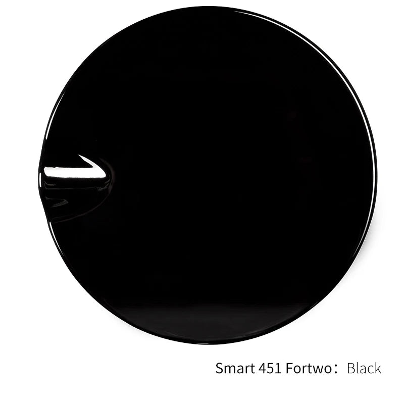 For Smart 451 Fortwo Car Fuel Filler Tank Cover Decoration Sticker Carbon Fiber Black Gas Tank Cap Exterior Parts Car Accessory