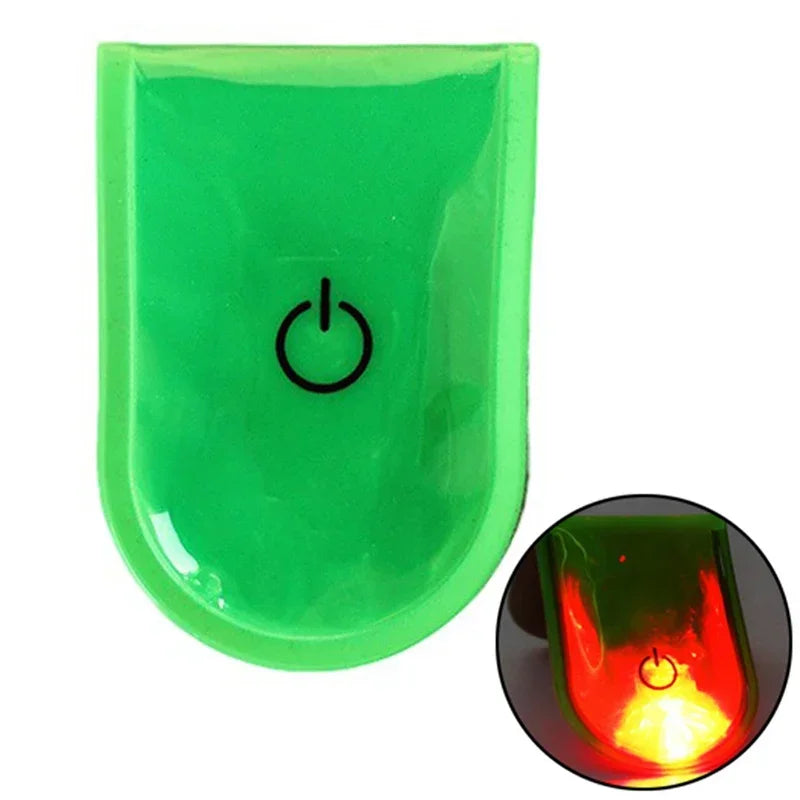 1Pc Outdoor Sports LED Safety Light Reflective Magnetic Clip On Strobe Reflector Warning Clip Night Running Shoes Collar Lamp