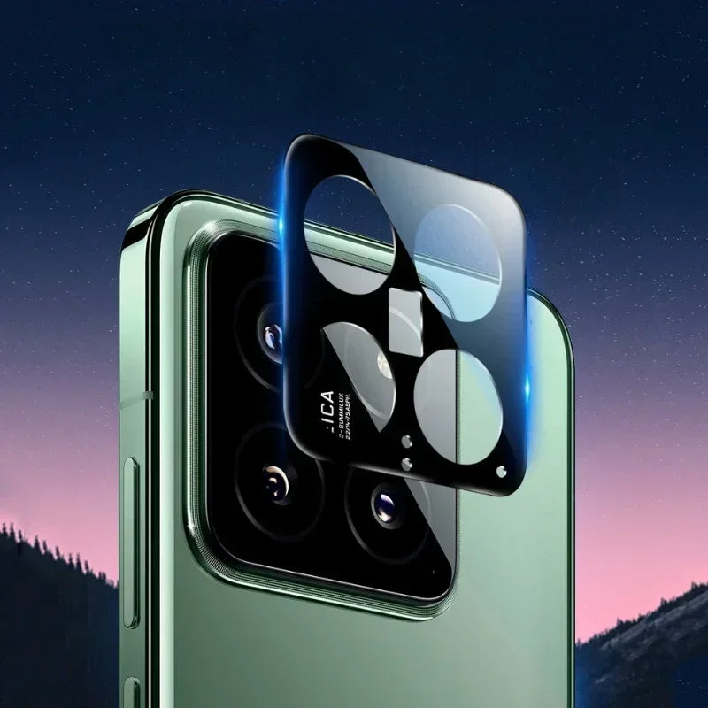 1-3pcs 3D Camera Lens Cover Case for Xiaomi 14 13 13T Pro Poco X6 X5  F5 F6 Pro Tempered Glass Camera Protector Lens Ring Film