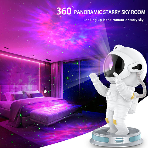 2025 Astronaut Star Projector Night Light: Multiple Lighting Modes Remote Control Galaxy Atmosphere Lamp for Bedroom Decor Gift