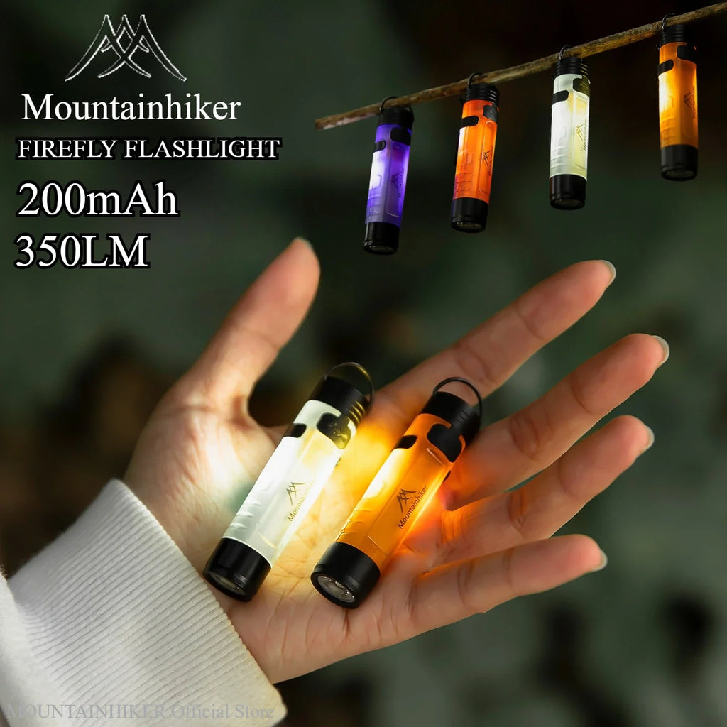 MOUNTAINHIKER Pocket Mini Flashlight Long Life Cap Clip Key Clip Light Rechargeable Magnetic Hook LED 5050 Small Lighting