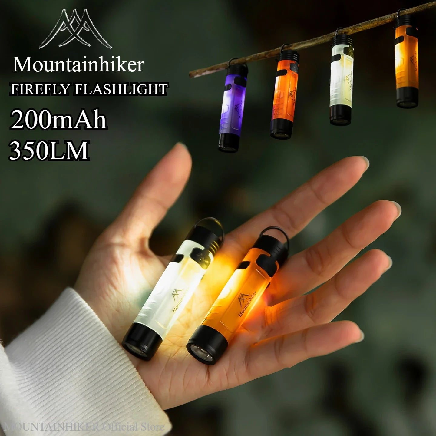 MOUNTAINHIKER Pocket Mini Flashlight Long Life Cap Clip Key Clip Light Rechargeable Magnetic Hook LED 5050 Small Lighting