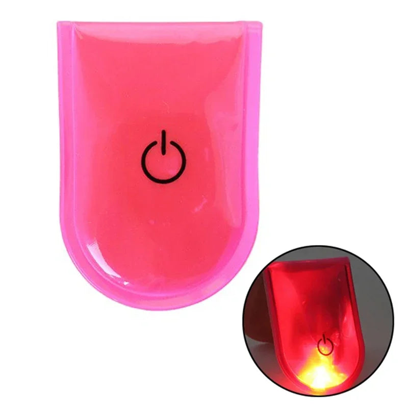 1Pc Outdoor Sports LED Safety Light Reflective Magnetic Clip On Strobe Reflector Warning Clip Night Running Shoes Collar Lamp