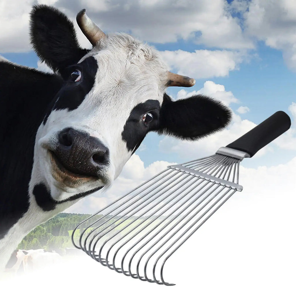 Horse Undercoat Rake Shedding Brush Undercoat Rake Steel Ergonomic Cashmere And Wool Brush For Pets Goat Sheep Cattle Animals