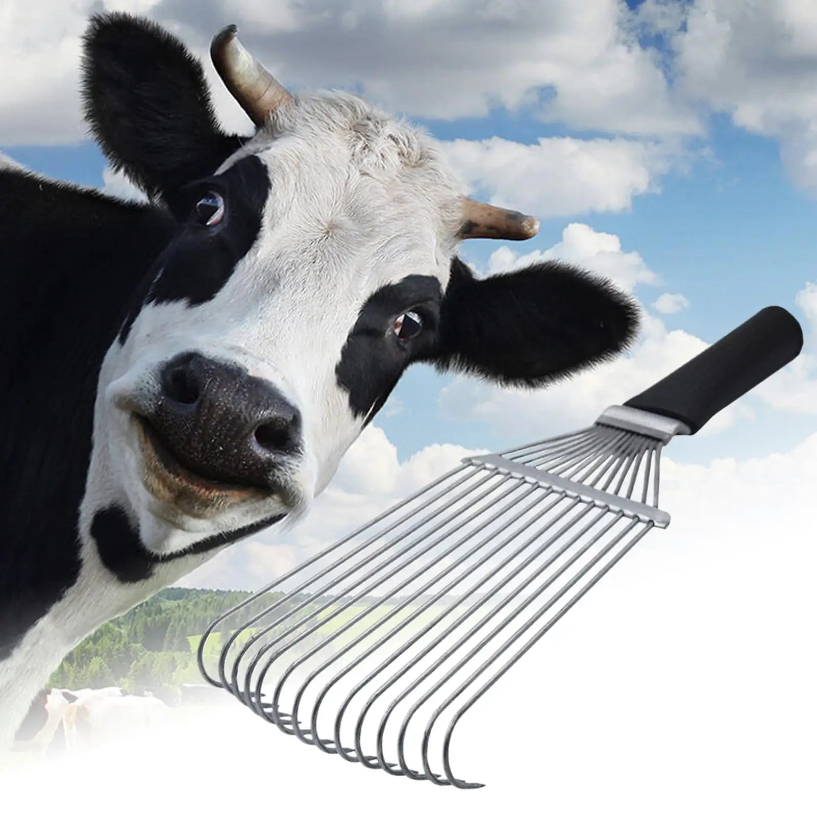 Horse Undercoat Rake Shedding Brush Undercoat Rake Steel Ergonomic Cashmere And Wool Brush For Pets Goat Sheep Cattle Animals