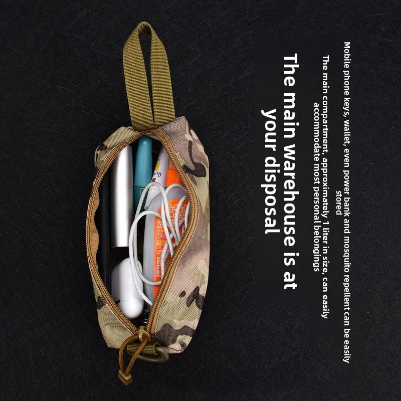 N4 Compact Camouflage One Hand Grab Bag for Outdoor Travel EDC Wallet Organizer Small Handheld Pack for Fitness and Misc Gear